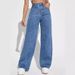 Women's Clothing Jeans Women's High Waist Slim Straight Denim Trousers_voghion.com