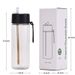 New Outdoor Plastic Straw Cup 740ml Simple Large Mouth Portable Cup Portable Silicone Handle Water Cup_voghion.com