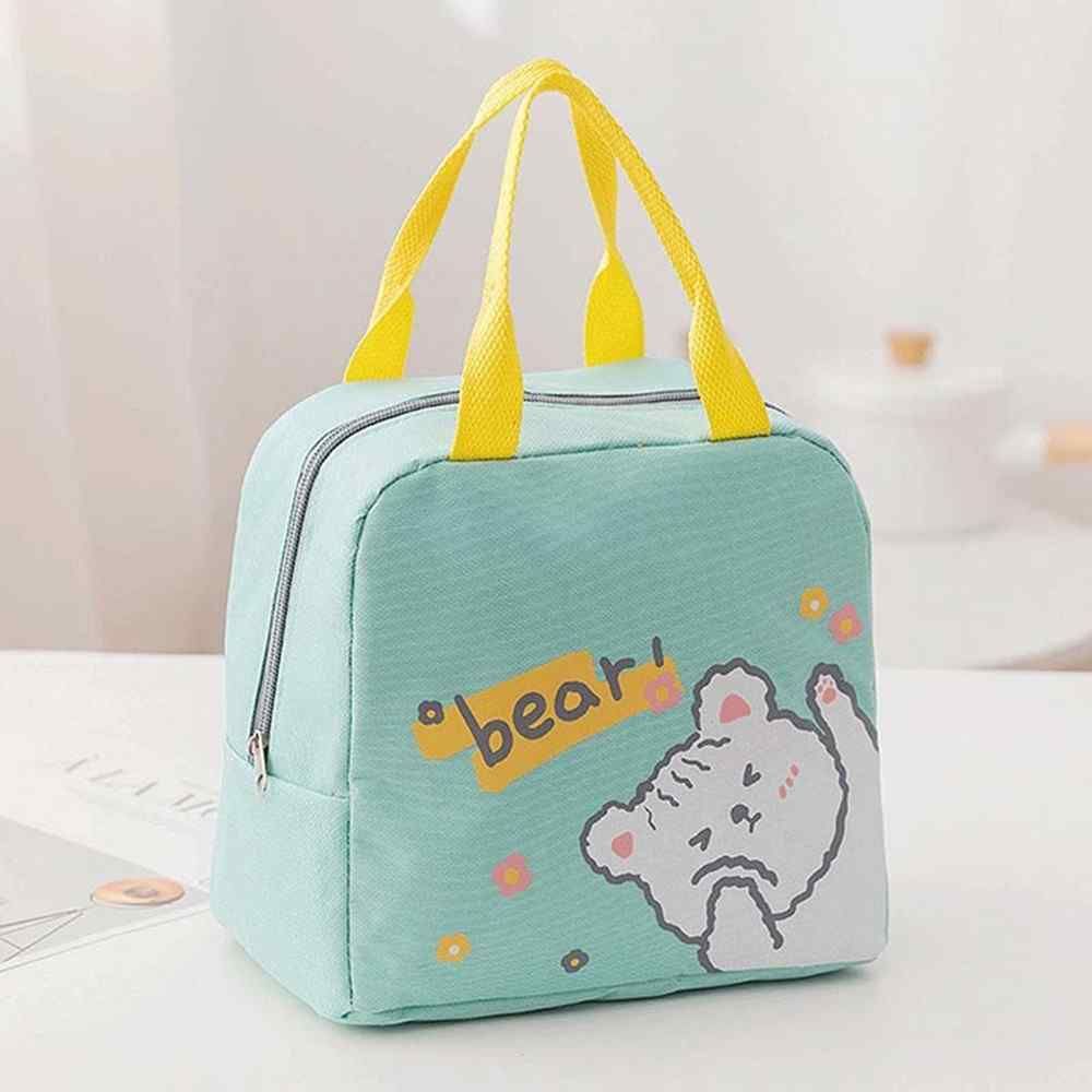 2er-Set Lunchtaschen mit Cartoon-Tiermotiven, Thermotaschen für Damen und Kinder, ideal für Picknicks und als Lunchbox, isolierte Kühltaschen, 22 × 20 × 14 cm_voghion.com