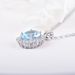 Ready Stock ITSMOS Topaz Crystal Pendant Natural Gemstone Female S Sterg Sier Necklace Jewelry for Women Gift_voghion.com