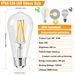 ST58/ST64 LED Filament Bulb - 120V Edison Vintage Light Bulb With 90 CRI, Warm White 2700K, Dimmable, Energy Saving_voghion.com