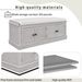 Storage Bench With 4 Doors And Adjustable Shelves,Shoe Bench With Removable Cushion For Living Room,Entryway_voghion.com