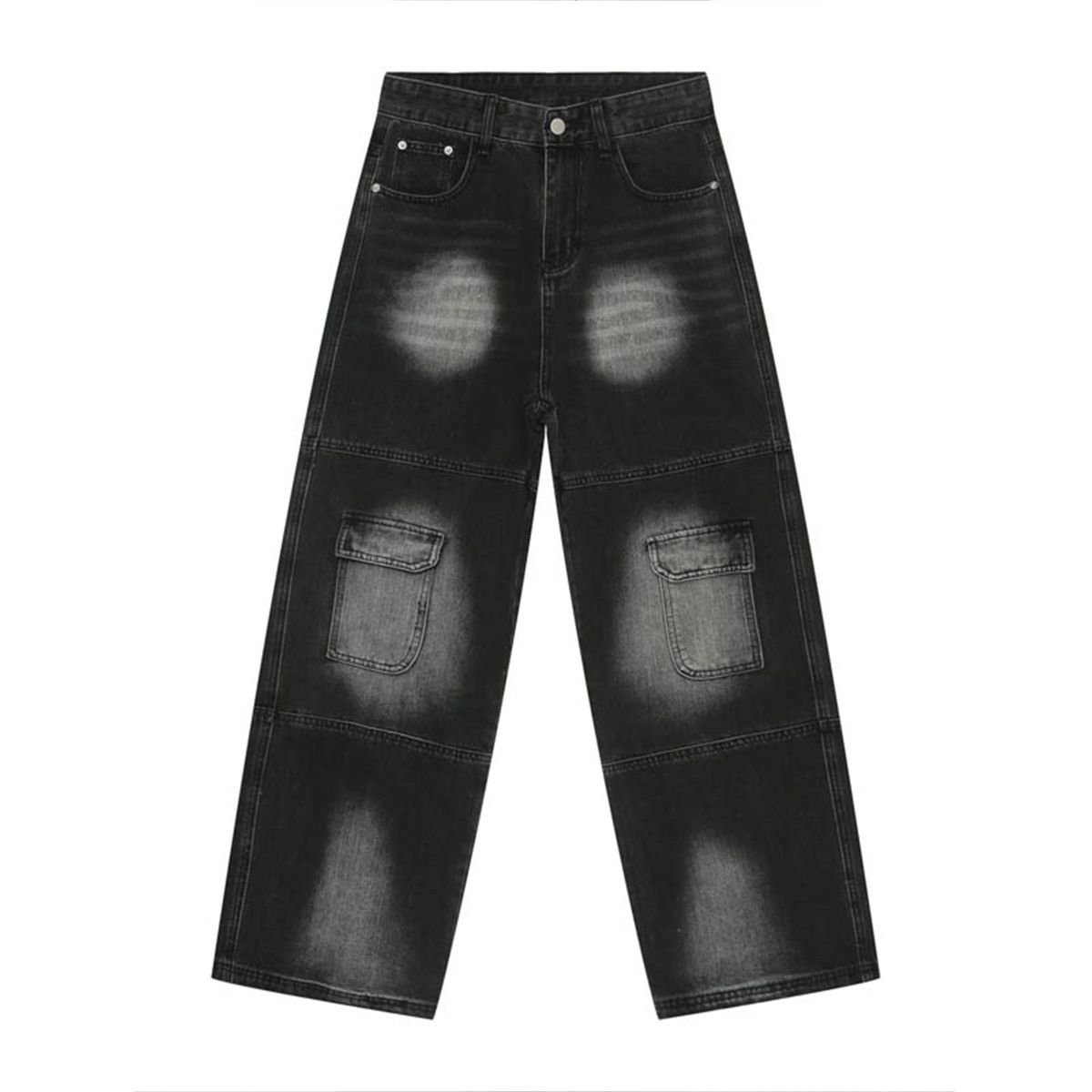 Männerkleeder Wäiss Aarbechtskleeder Jeansjacket Hosen Set_voghion.com