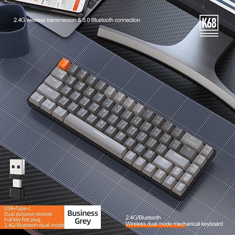 K Bluetooth New G Wireless Dual mode Mechanical Keyboard key Customized Mosaic Color Hot swappable         eyboard_voghion.com