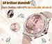 Smartwatch für Damen mit Diamanten, 1,3-Zoll-Smartwatch mit Voll-Touchscreen für Android-Telefone, Fitness-Tracker mit Herzfrequenz-/Blutsauerstoff-/Schlafmonitor_voghion.com