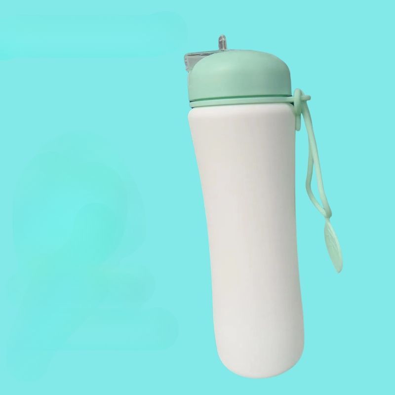 Silicone Soft Folding Internet Celebrity Summer Water Bottle Outdoor Portable Unbreakable Cup Sports_voghion.com