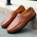Euro Step Übergröße Herren Casual Leder Rindsleder Weiche Sohle Atmungsaktiv Slip-On Loafers Handgefertigte Fahrschuhe Herren 47_voghion.com