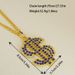 Hip Hop Fashion Dollar Sign Necklace With Zirconia Pendant, Christmas Party And Gift_voghion.com