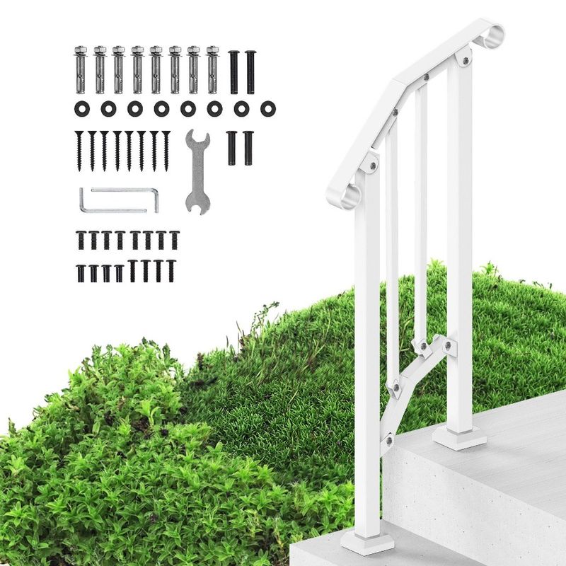 Arch Outdoor Step Porch Deck Retro Handrails White For 12 Seniors For_voghion.com