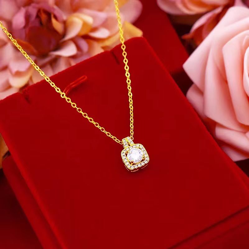 Women's accessories Temperament Jewelry set Diamond double necklace set_voghion.com