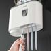 Bathroom Accessories Sets Toothbrush Holder Automatic Toothpaste Dispenser Wall Mount Toothpaste Squeezer Storage Rack Organizer_voghion.com