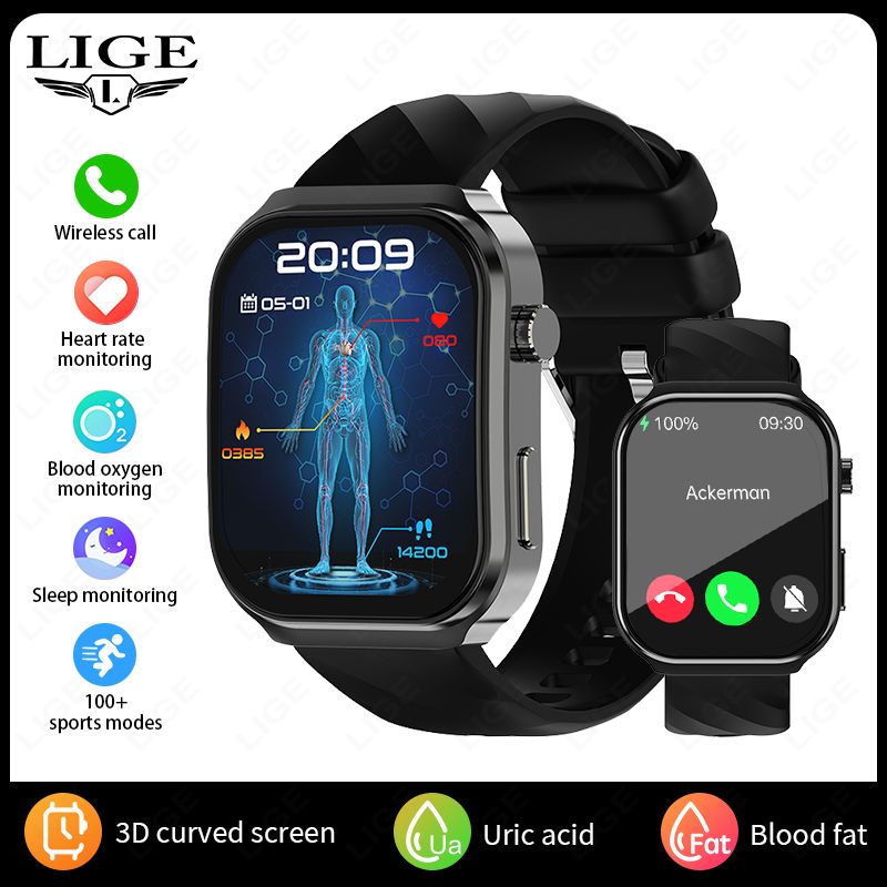 2025 Novo U13 2.1 polegadas 3D Tela Quadrada 320*386 Resolução Frequência Cardíaca e Monitoramento de Pressão Arterial Relógio Inteligente Masculino_voghion.com
