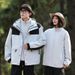 Jackets for couples, three-in-one removable fleece two-piece set, waterproof and warm workwear, mountaineering and skiing clothing with printed logo_voghion.com