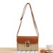 Women's Bags One Piece New Square Lock Crossbody Woven Bag Summer Leisure Paper Rope Woven Bag Single Shoulder Beach Bag_voghion.com