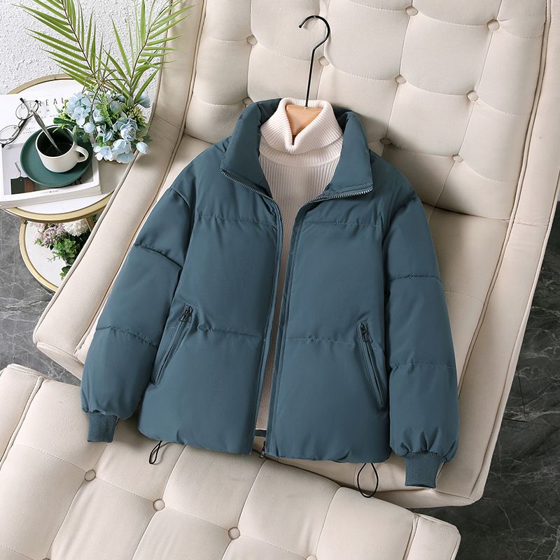 Women's Clothing Hooded cotton coat women's short winter style thickened wide temperament style bread coat cotton padded jacket_voghion.com