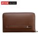 Portafoglio da uomo in pelle PU con cerniera e pochette VKTERY Business Phone_voghion.com