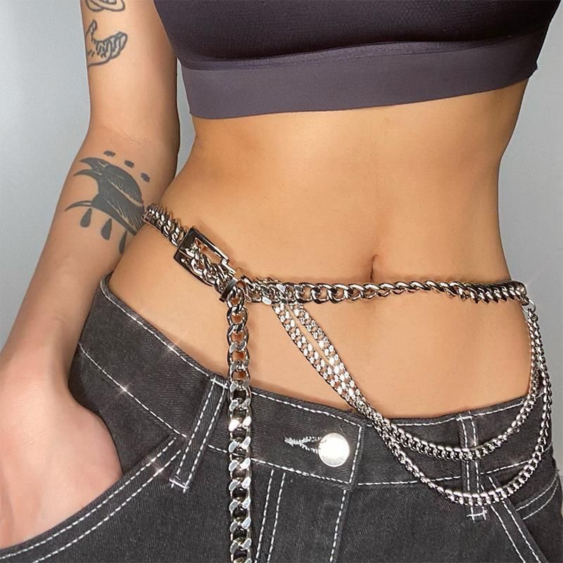 2023 Summer New Spicy Girls Women's Clothing Accessories Chain Waist Seal Ins Fashion_voghion.com