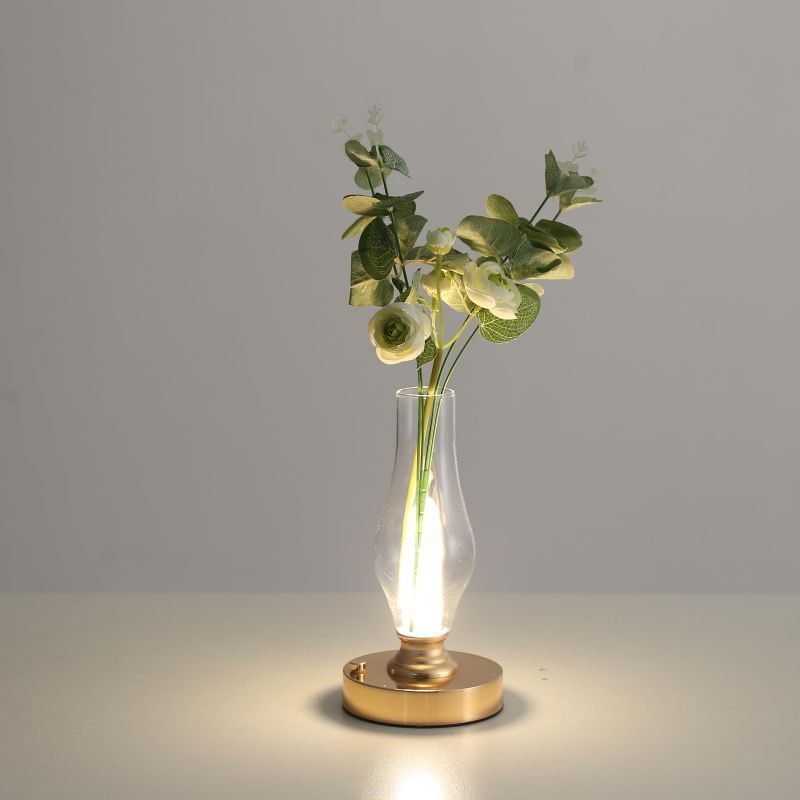 Luz de noche eléctrica, lámpara de mesa decorativa para tienda de campaña al aire libre, luz de ambiente de bar de restaurante_voghion.com