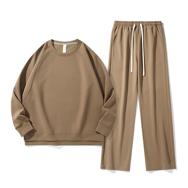 Ensemble deux pièces ample pour jeunes, vêtements de sport décontractés et tendance, printemps-automne, vêtements pour hommes haut de gamme_voghion.com