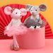 Poupée en peluche de souris de ballet robe de mariée mignonne petite poupée de souris pendentif machine à saisir poupée activité cadeau_voghion.com