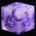9 Polyhedral Resin Dice DnD Set Violet Phoenix Oath For Dungeons Dragons RPG_voghion.com