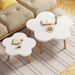 Flower Cream Style Coffee Nordic Simple Modern Bedroom Living Room Home Small Apartment Sofa Side Table_voghion.com