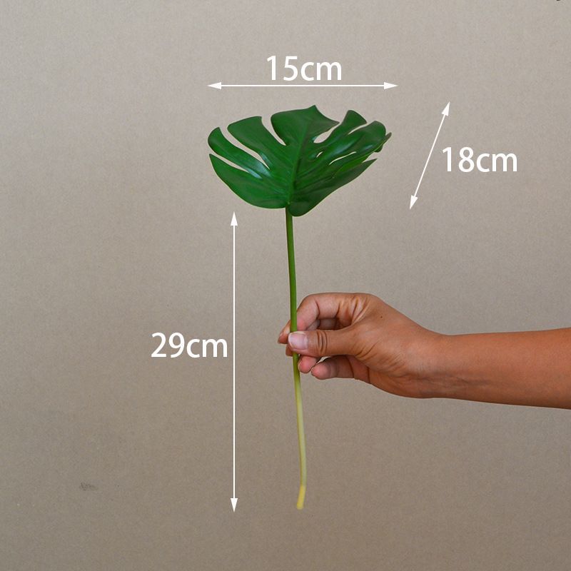 Nordic INS short-branch turtle leaves simulated leaves fake flowers plant wall decoration background green plant flower arrangement green ornaments_voghion.com