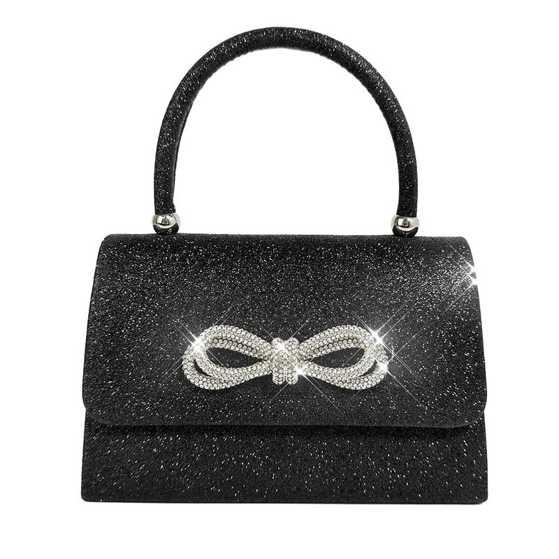 Abendtasche Glänzende Strassschleife Handtasche Glänzende Glitzer Nischen-Freizeittasche_voghion.com