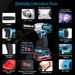 3-In-1 Cordless Electric Impact Wrench Drill Screwdriver With Brushless Motor Max 3450RPM Variable Speed_voghion.com