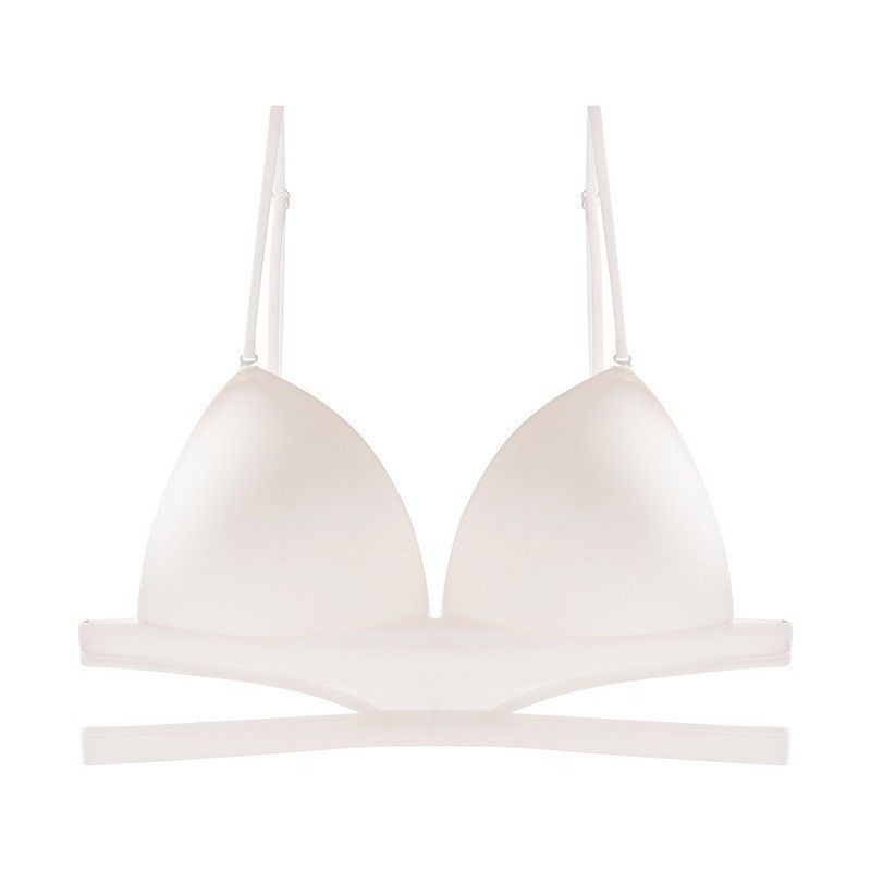 Biancheria intima di bellezza a forma di U per donna con schiena scoperta e collo invisibile, coppa triangolare francese, superficie liscia_voghion.com