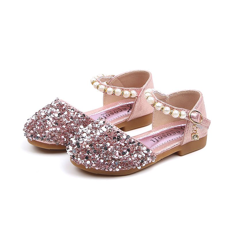Mother & Kids 2025 Spring Summer Shoes For Girls Baby Princess Shoes Children's Casual Shoes Sequined Shoes Pearl Dance Shoes_voghion.com