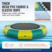 VEVOR Inflatable Water Bouncer, 12ft Recreational Water Trampoline, Portable Bounce Swim Platform With 3-Step Ladder & Electric Air Pump, Kids Adults Floating Rebounder For Pool, Lake, Water Sports_voghion.com