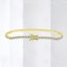Bracciale tennis in stile moderno con zirconi intarsiati in argento sterling tinta unita_voghion.com