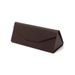 Unisex Eyeglasses case Cross grain PU leather eyeglasses case Triangle folding sunglasses case_voghion.com