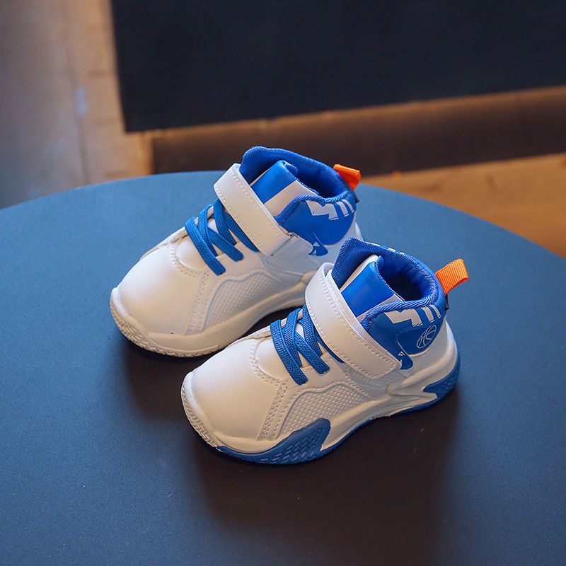 Children's casual 2022 autumn new white small and medium-sized children high top sports shoes for girls fashionable anti_voghion.com