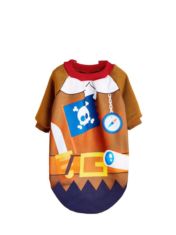 Clothes For Large Small Dogs And Cats, Halloween Unique Funny T-Shirts, Pumpkin Spider Pet Tops_voghion.com