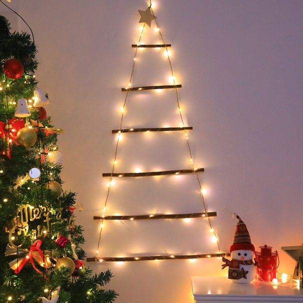 Luci decorative natalizie a 60 LED: albero, pigna, Babbo Natale e altro con 8 modalità di illuminazione e telecomando_voghion.com