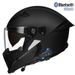 Kask motocyklowy 3/4 z Bluetooth i dwoma wizjerami – certyfikat DOT/3C, odpinany ochraniacz podbródka, styl retro samurajski (rozmiary M/L/XL/XXL, kolory matowe/błyszczące)_voghion.com
