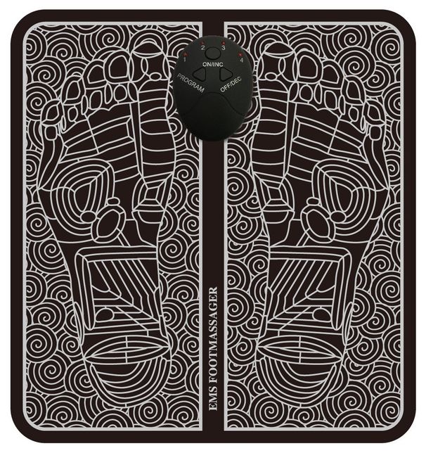 Almohadilla de masaje multifuncional para pies, masajeador de terapia de pies con microcorriente pulsada y masajeador de puntos de acupuntura de baja frecuencia._voghion.com