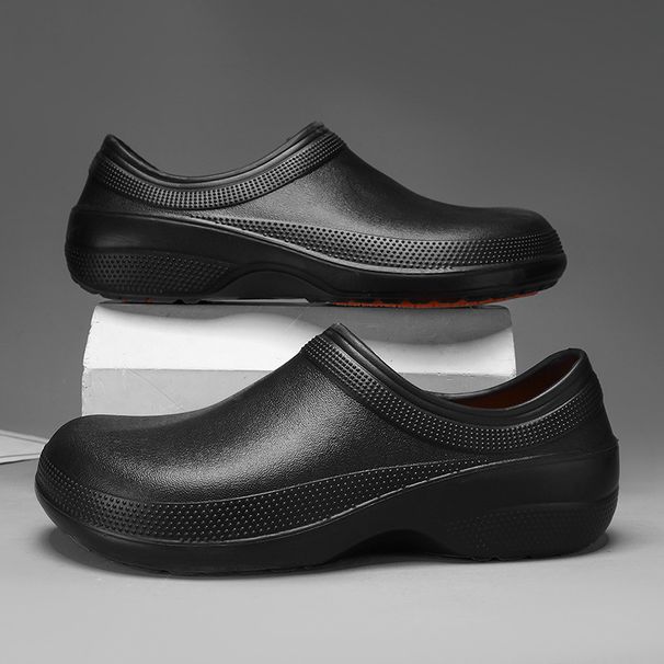 Nouvelles chaussures de chef antidérapantes, chaussures de travail, résistantes à l'huile, imperméables et résistantes à l'usure, chaussures spéciales pour travailleurs de cuisine, chaussures de pluie_voghion.com