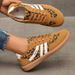 Cross-Border Women's Plus Size German Training Sneakers 2025 New European And American Retro Color Block Flat Single_voghion.com