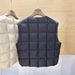 90 White Duck Inner Wear 2025 Autumn Winter Down Jacket Women New Warm Vest Plaid Sleeveless Coat_voghion.com