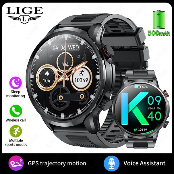 Unisex Bluetooth Smartwatch With HD 1.85" Touchscreen – Heart Rate, Blood Pressure, Oxygen Monitor, Sleep Tracking &_voghion.com