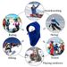 Cappello invernale Passamontagna Maschera da sci Cappello antivento caldo regolabile con fodera in pelle scamosciata per bambini e bambine_voghion.com