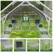 Outdoor Cat House Cat Enclosures 110' Large Kitten Playpen With Platforms,Upgrade Waterproof Cover-Grey And White_voghion.com