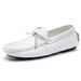 Scarpe casual con berretti slip-on in pelle da uomo taglie forti_voghion.com