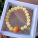 Caramel Color With Gold Plated Pendant Elastic Bracelet Gift For Best Friend Girlfriend_voghion.com