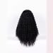 Nove lasulje, dolgi kodrasti lasje s prečo na sredini, črna koruzna trajno, mat lasulje iz visokotemperaturne svile, celoten naglavni okras_voghion.com