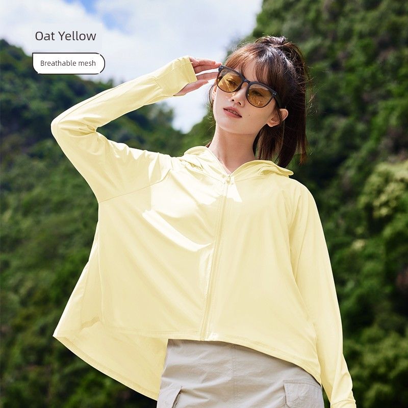 Abbigliamento con protezione solare, tesa larga, sottile, fresco, filato originale_voghion.com