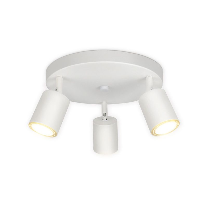 Deckenstrahler 3 Flammig Deckenleuchte Weiß - Moderne Deckenlampe GU10 Strahler Rund Innen Schwenkbar Deckenspot Für Küche Schlafzimmer Flur Wohnzimmer_voghion.com